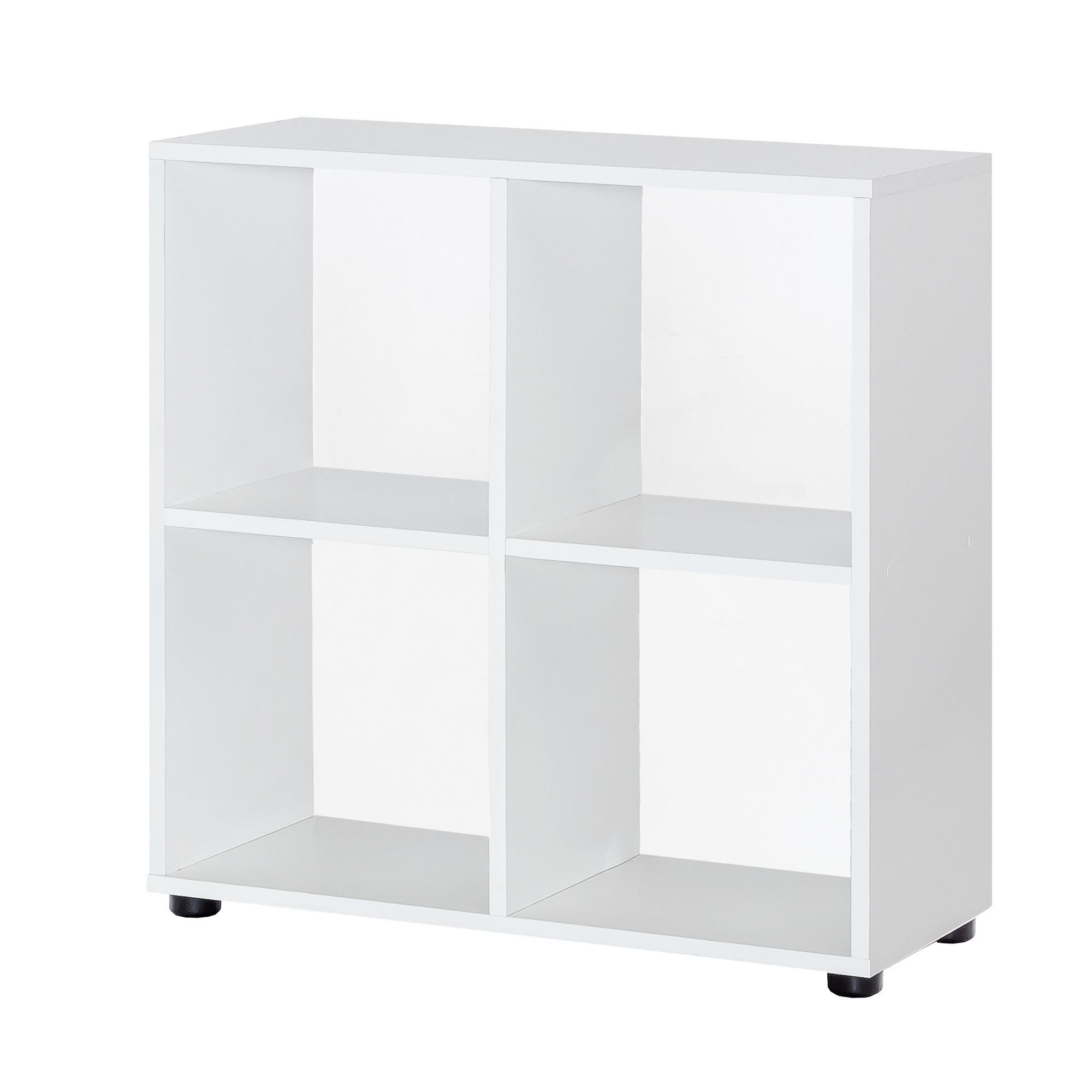 Design boekenkast zara met 4 vakken wit 70 x 72 x 29 cm