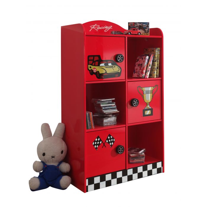 Racer bookcase red *