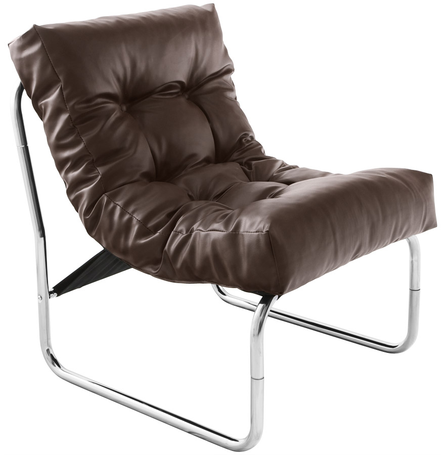 Bruine 'LOFT' lounge fauteuil